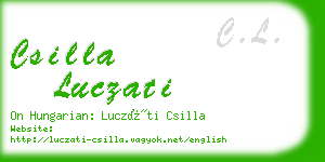 csilla luczati business card